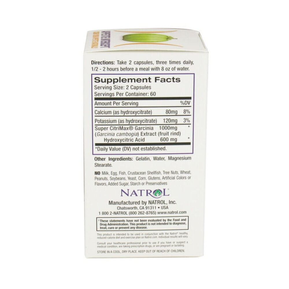 NatrolAcai巴西莓减肥胶囊藤黄果快速瘦身减肚腩燃脂肪美容养颜组合装美体塑身藤黄果120粒