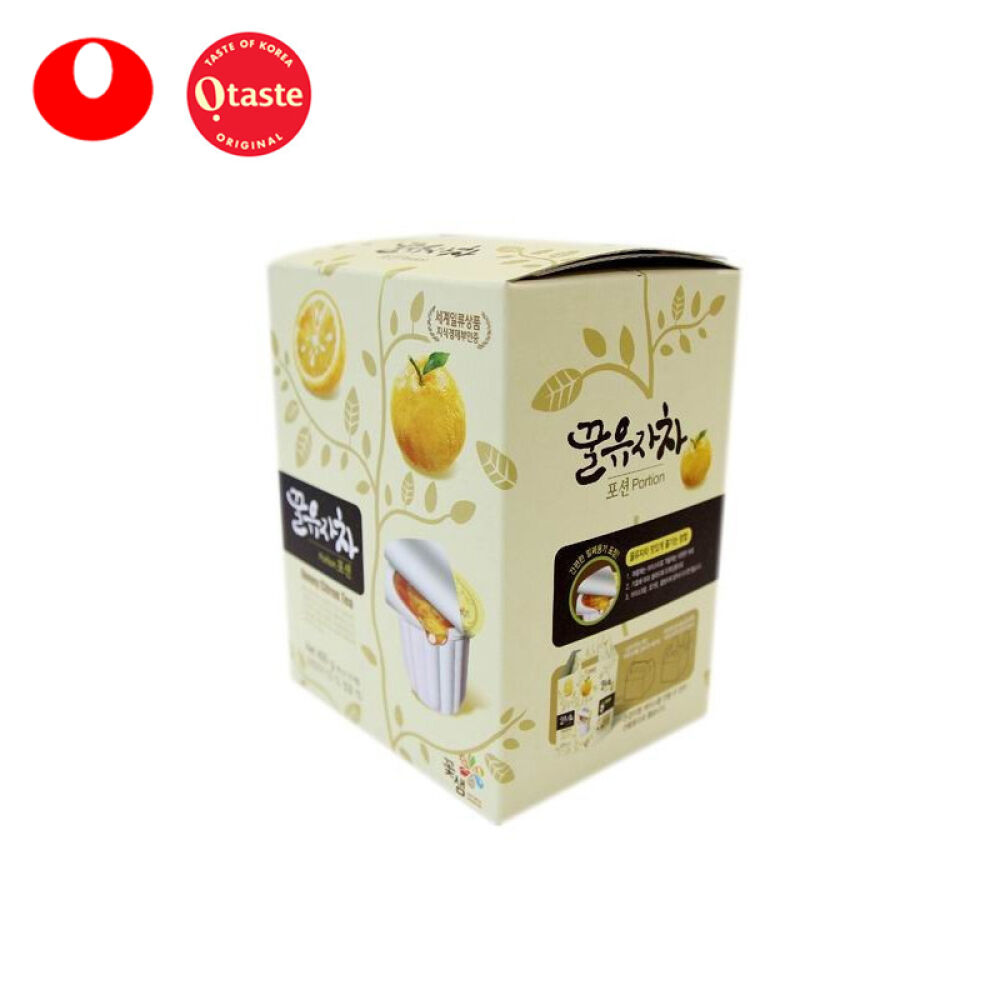 韩国风味水果茶冲饮品进口Otaste奥得斯特春寒蜂蜜柚子茶30g*15包冲调饮料