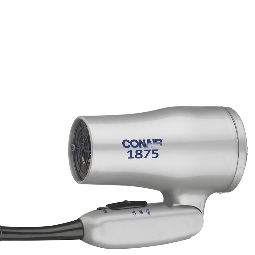 美国直邮Conair美康雅便携式全球通用电压负离子吹风机银色1875W