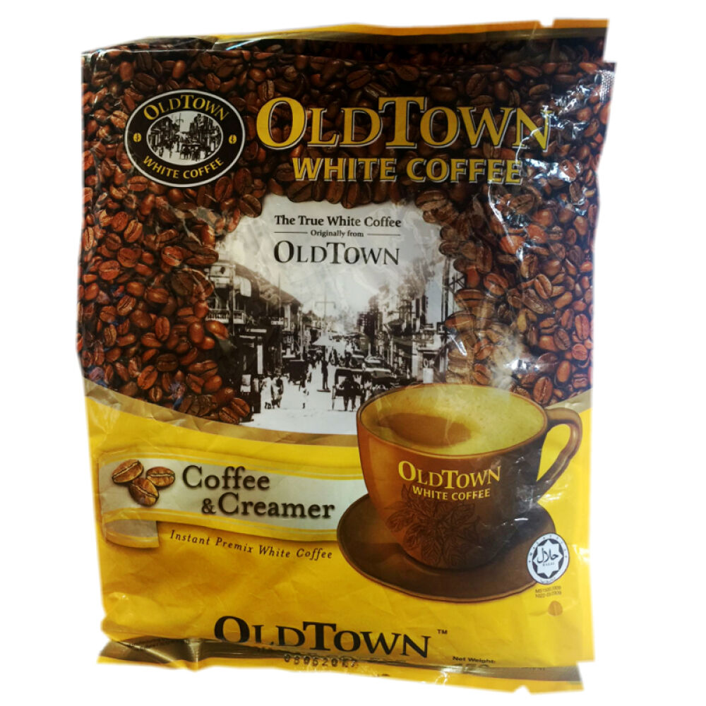 【香港直邮】马来西亚进口OLDTOWN旧街场白咖啡速溶咖啡粉饮料原味进口速溶咖啡咖啡奶精375g