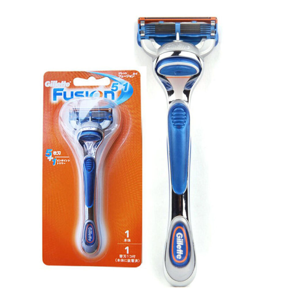 吉列（Gillette）锋隐剃须刀刮胡刀超顺手动世界杯西班牙特别版1刀头1刀架4673手动套装1刀架5刀头