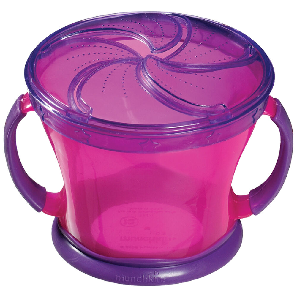 自营满趣健Munchkin柔软封口宝宝抓取训练杯防漏零食杯266ml12个月以上宝宝颜色随机