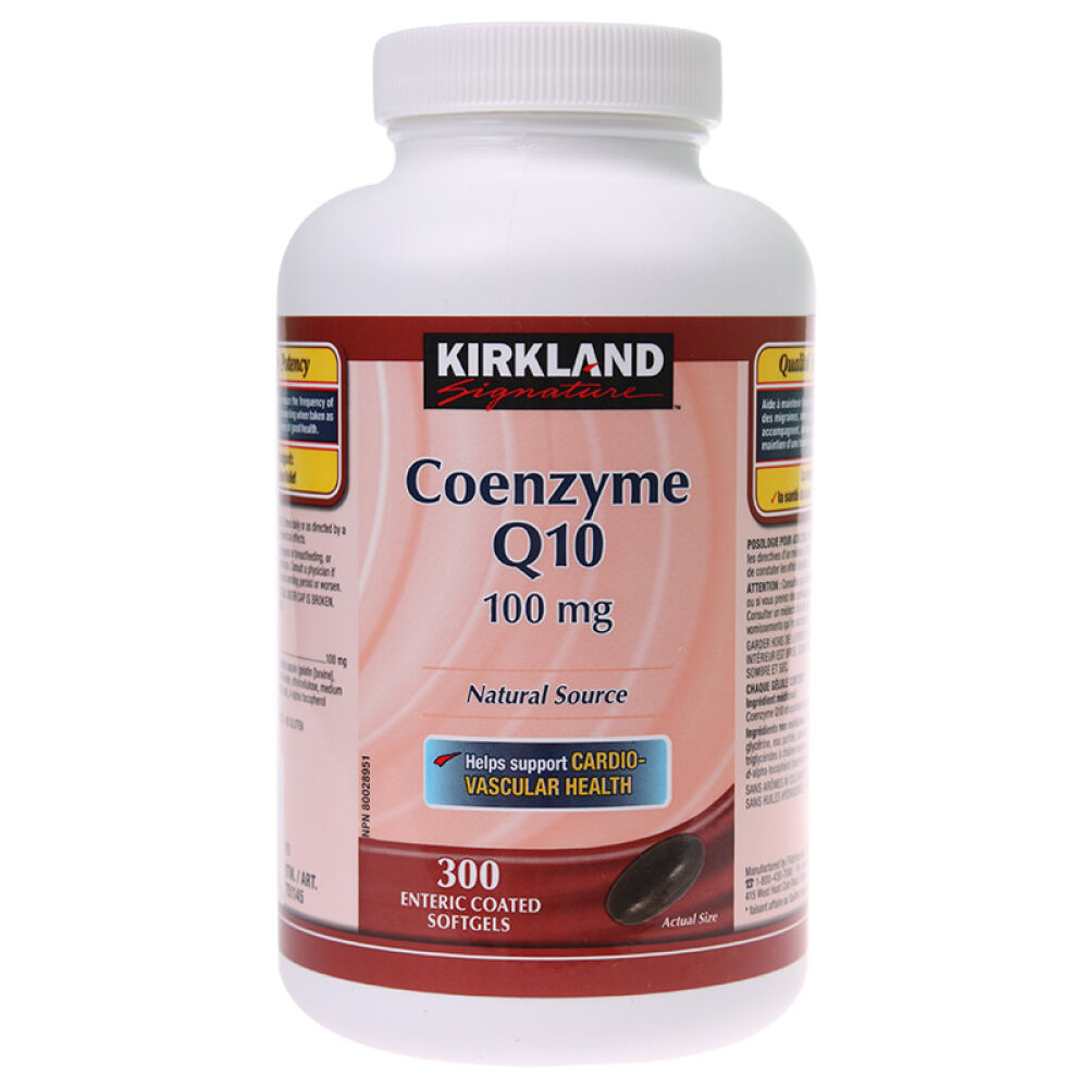 【全球购】加拿大直邮kirkland辅酶Q10胶囊100mg*300粒(新包装)