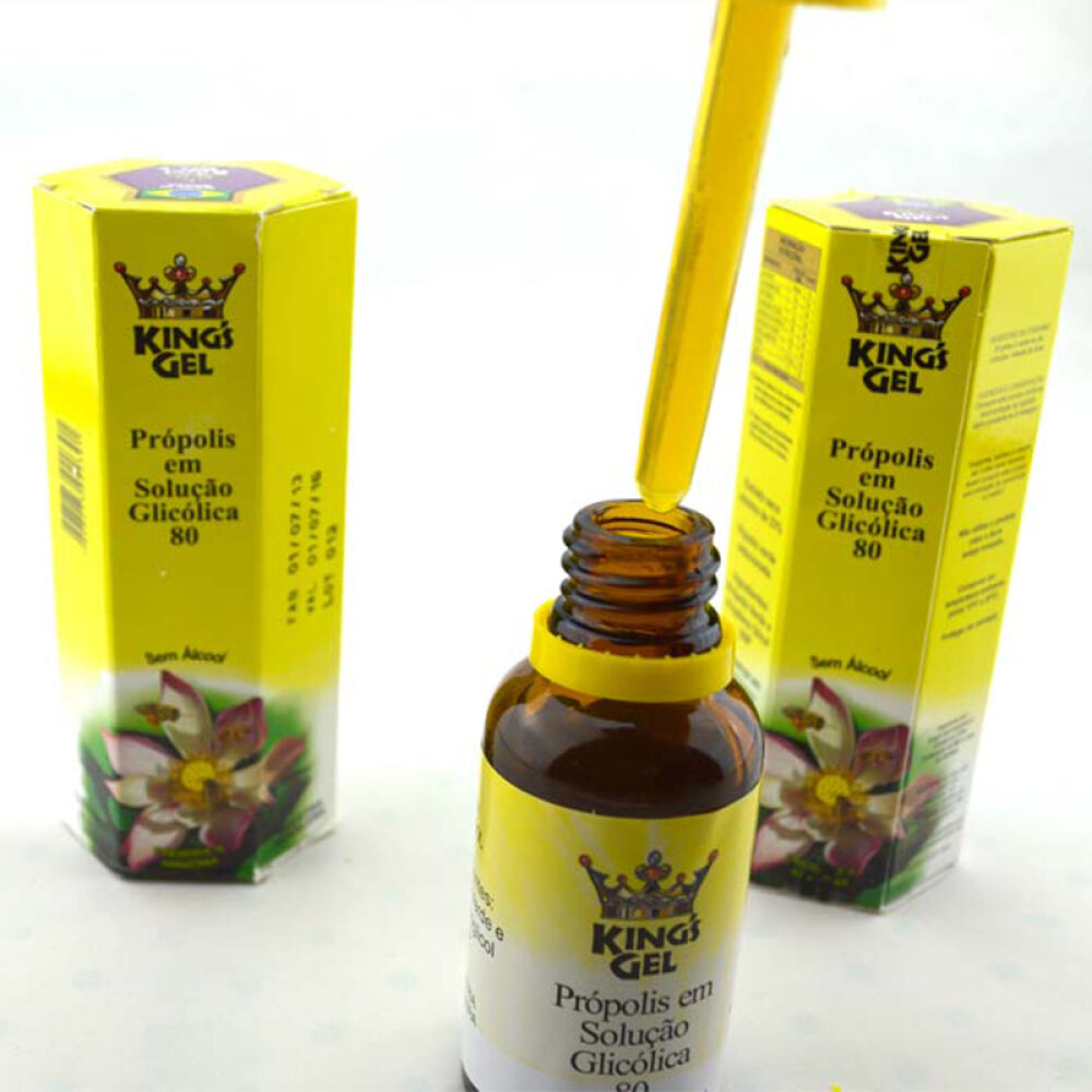 巴西蜂胶（King‘sGel）进口巴西蜂胶不含酒精不含石蜡80号蜂胶滴剂30ml/瓶买5送1