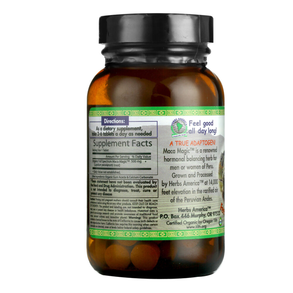 玛珈魔法MacaMagic玛卡精片100粒秘鲁紫玛卡美国原装进口补肾壮阳性爱延时3瓶300粒