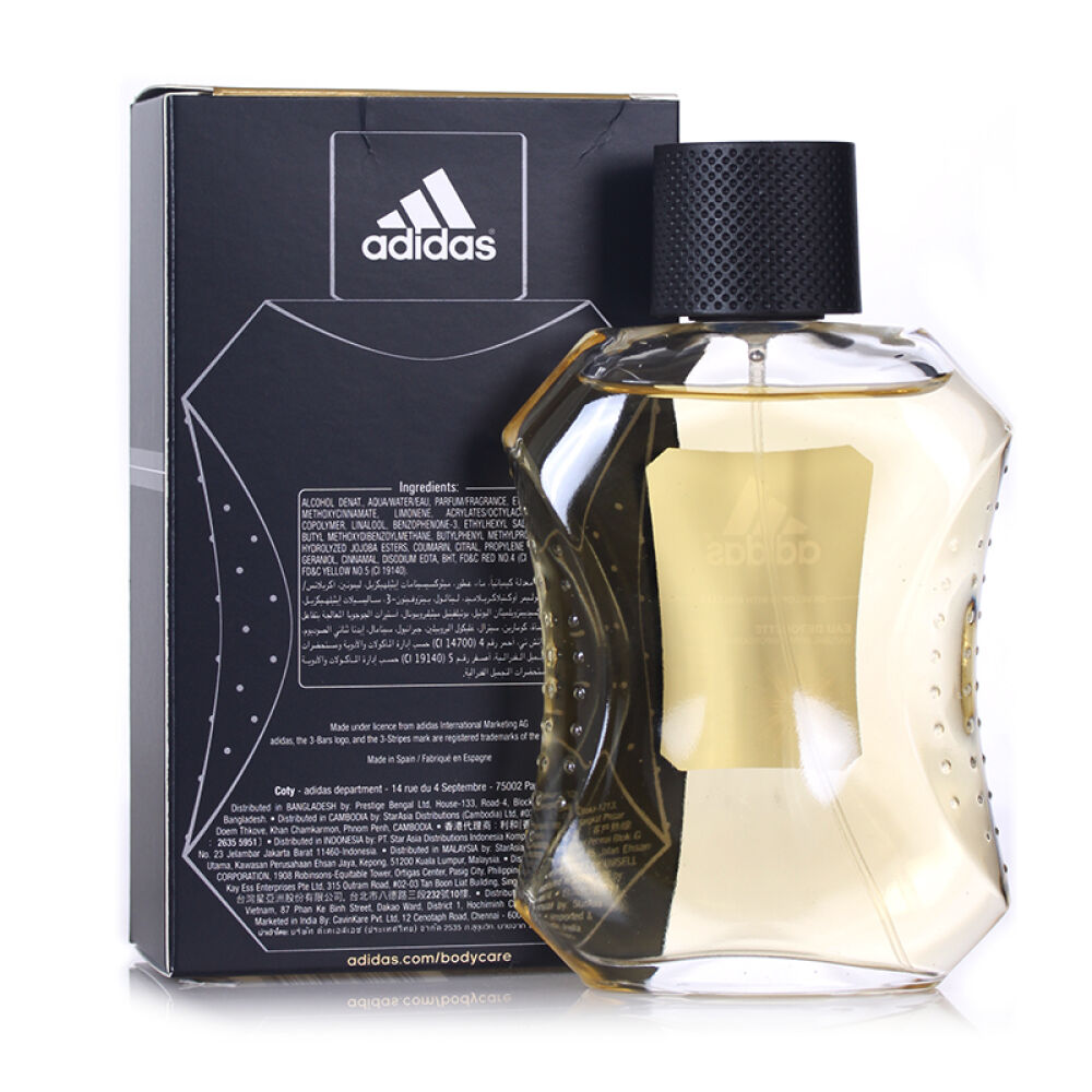 阿迪达斯香水Adidas男士香水阿迪香水冰点激情100ML征服100ml