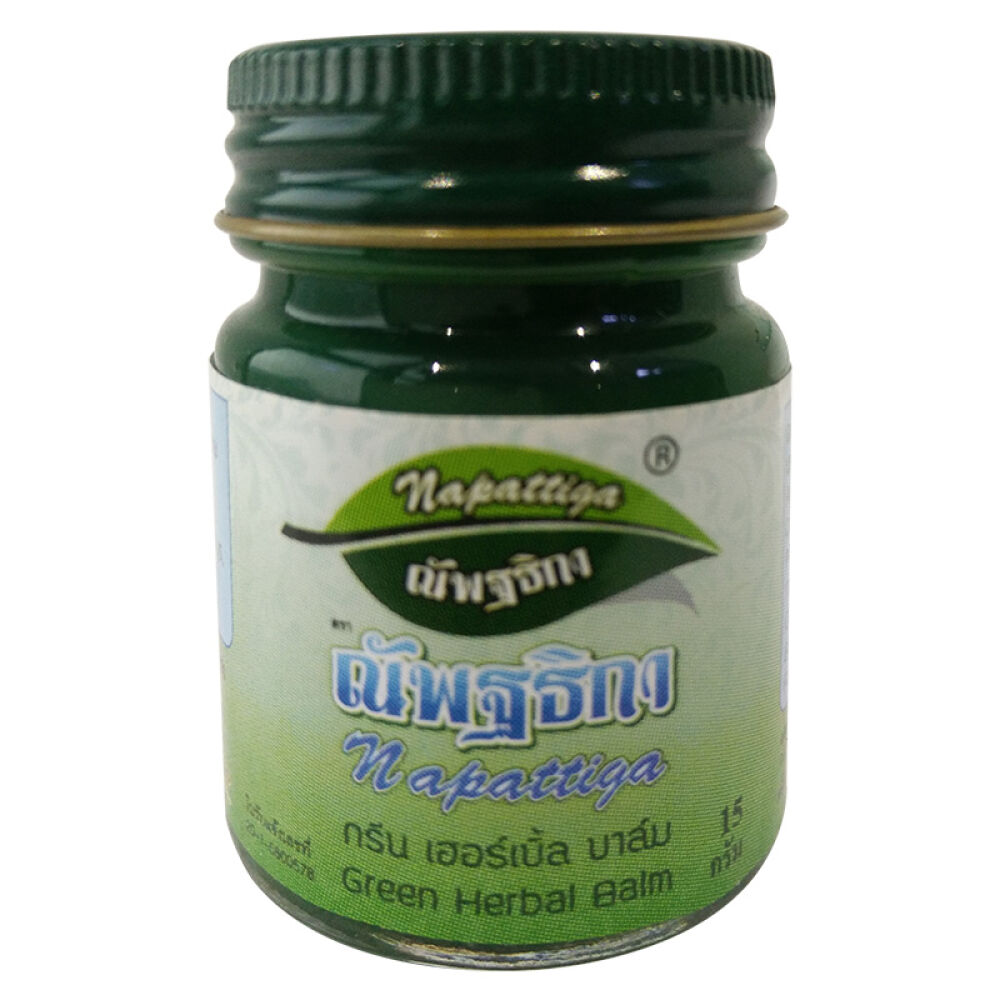全球购泰国原装进口napattiga娜帕蒂卡治蚊虫叮咬老少皆宜青草膏15g