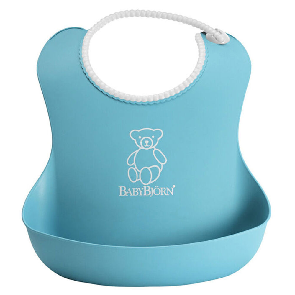 美国进口BabyBjorn婴儿围兜婴儿防水防碎屑软胶围兜(2个装)浅蓝色 美国进口BabyBjorn婴儿围兜婴儿防水防碎屑软胶围兜(2个装)浅蓝色