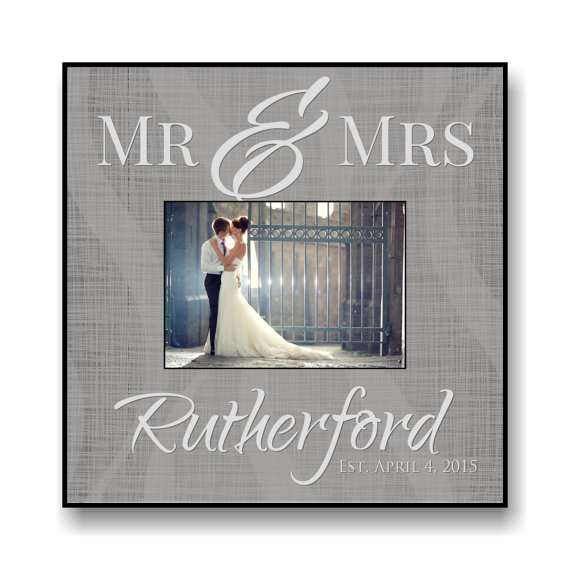 personalizedweddingpictureframefor5"x7"photoframe