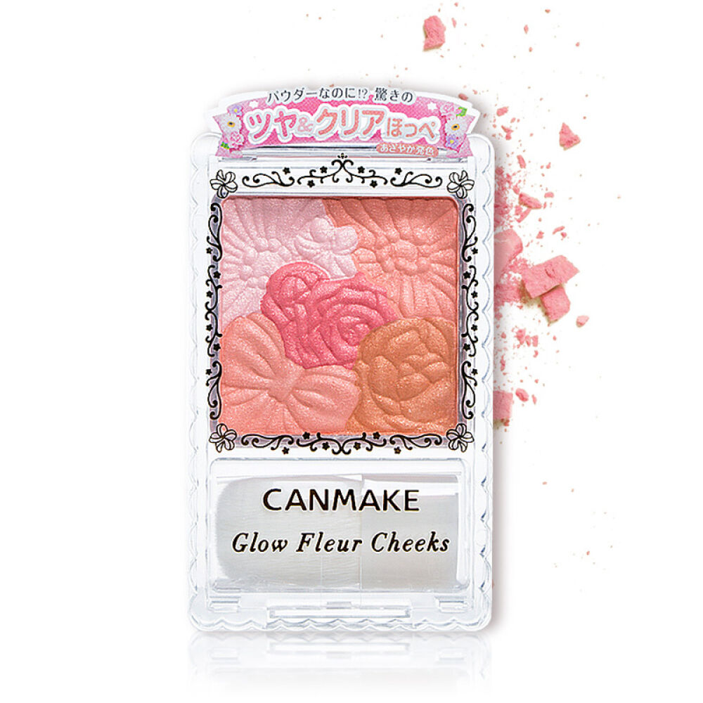 日本直邮CANMAKE井田花瓣雕刻五色腮红/双色腮红粉嫩珠光哑光高光粉多色选择05#蜜糖芙蓉