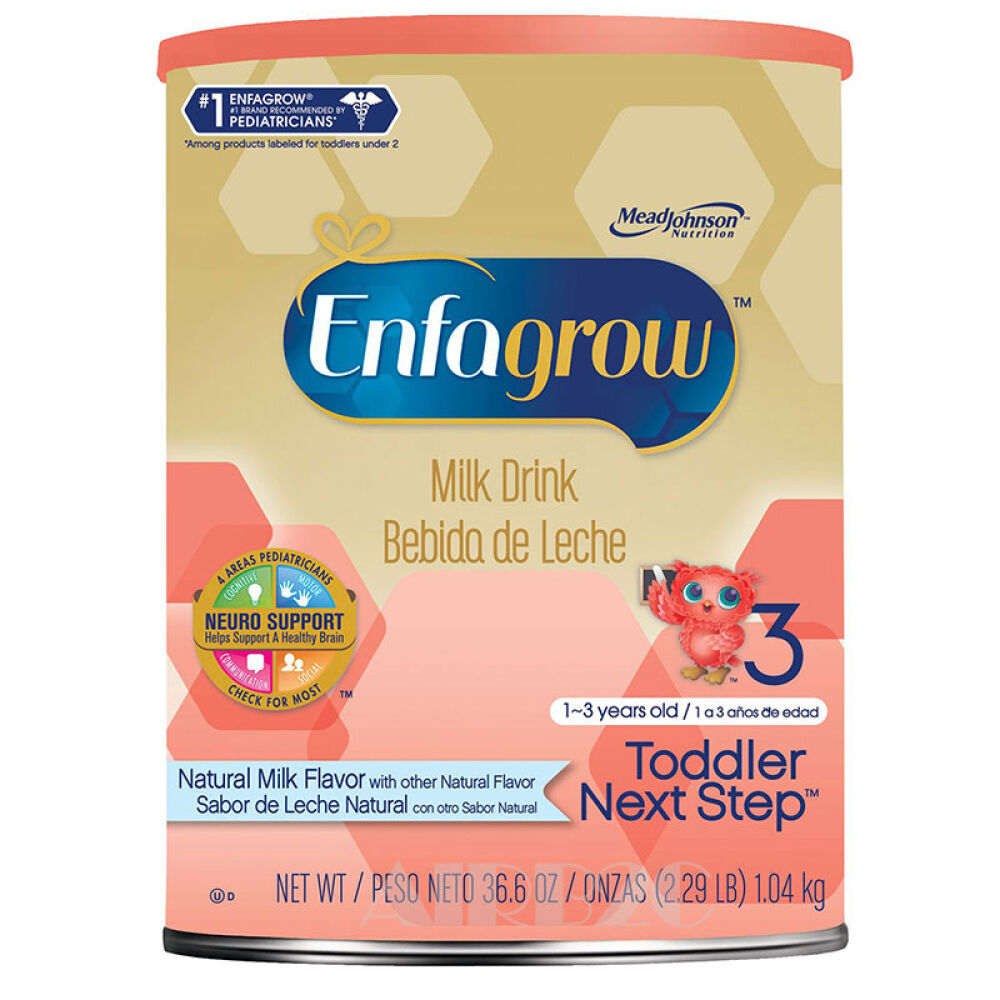 【全球购】美国本土进口Enfamil美赞臣婴儿配方奶粉婴儿1段/2段/3段营养奶粉婴儿3段奶粉原味1040g单罐装