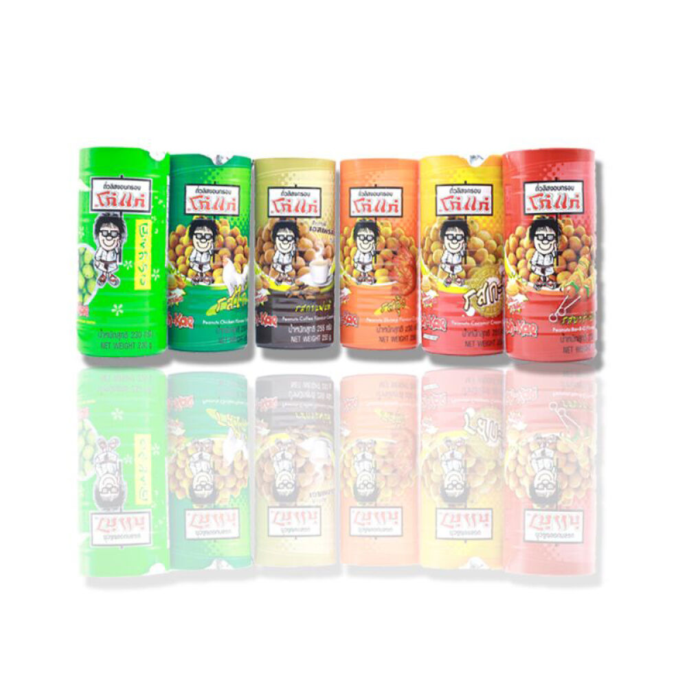 泰国进口大哥牌（Koh-Kae）日本芥末烧烤味咖啡味香脆花生豆230g芥末味