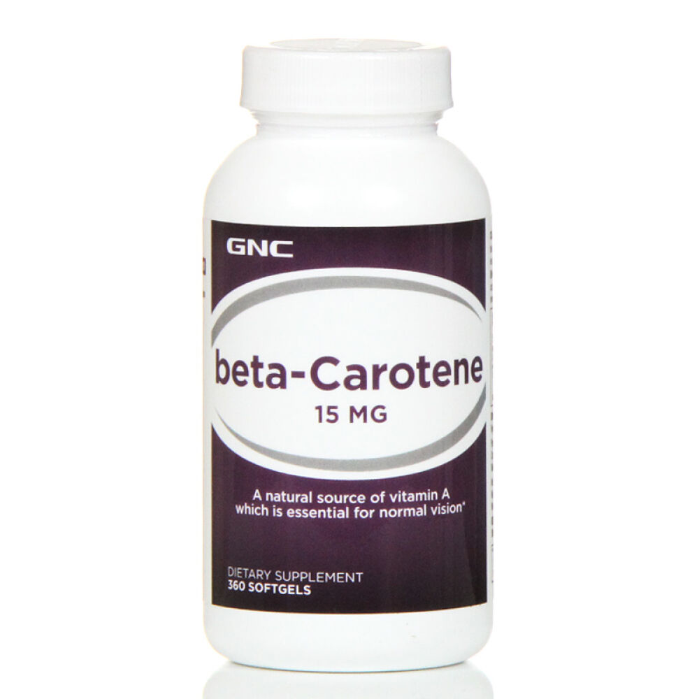 美国原装健安喜GNCBeta胡萝卜素天然维生素A360粒
