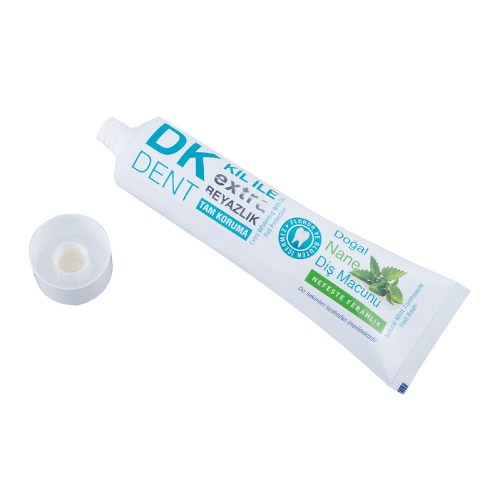 【全球购】dermokil天然粘土进口牙膏美白牙膏牙齿美白薄荷味2支装140