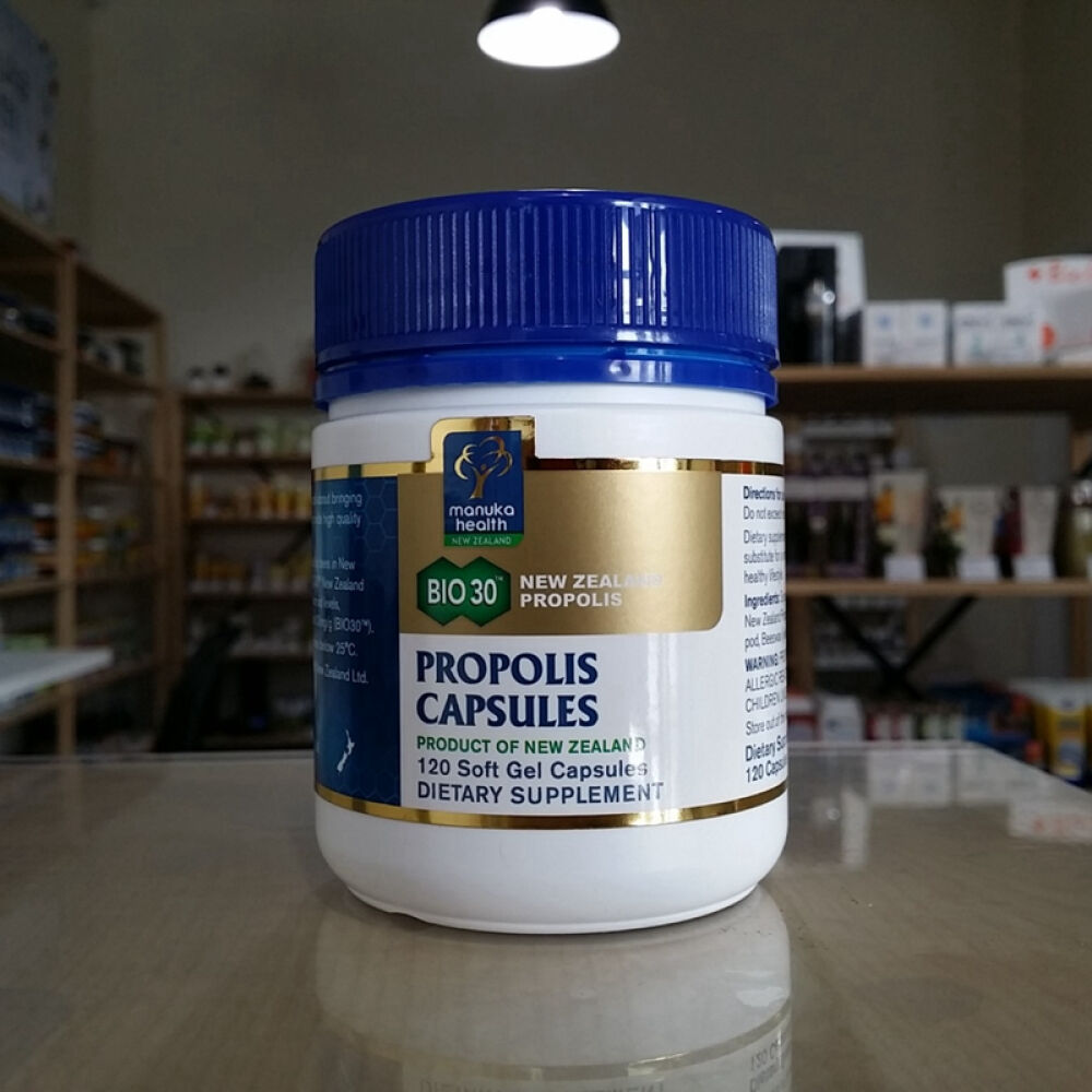 ManukaHealth蜜纽康活性蜂胶胶囊BIO30120Caps蜂产品蜂蜜