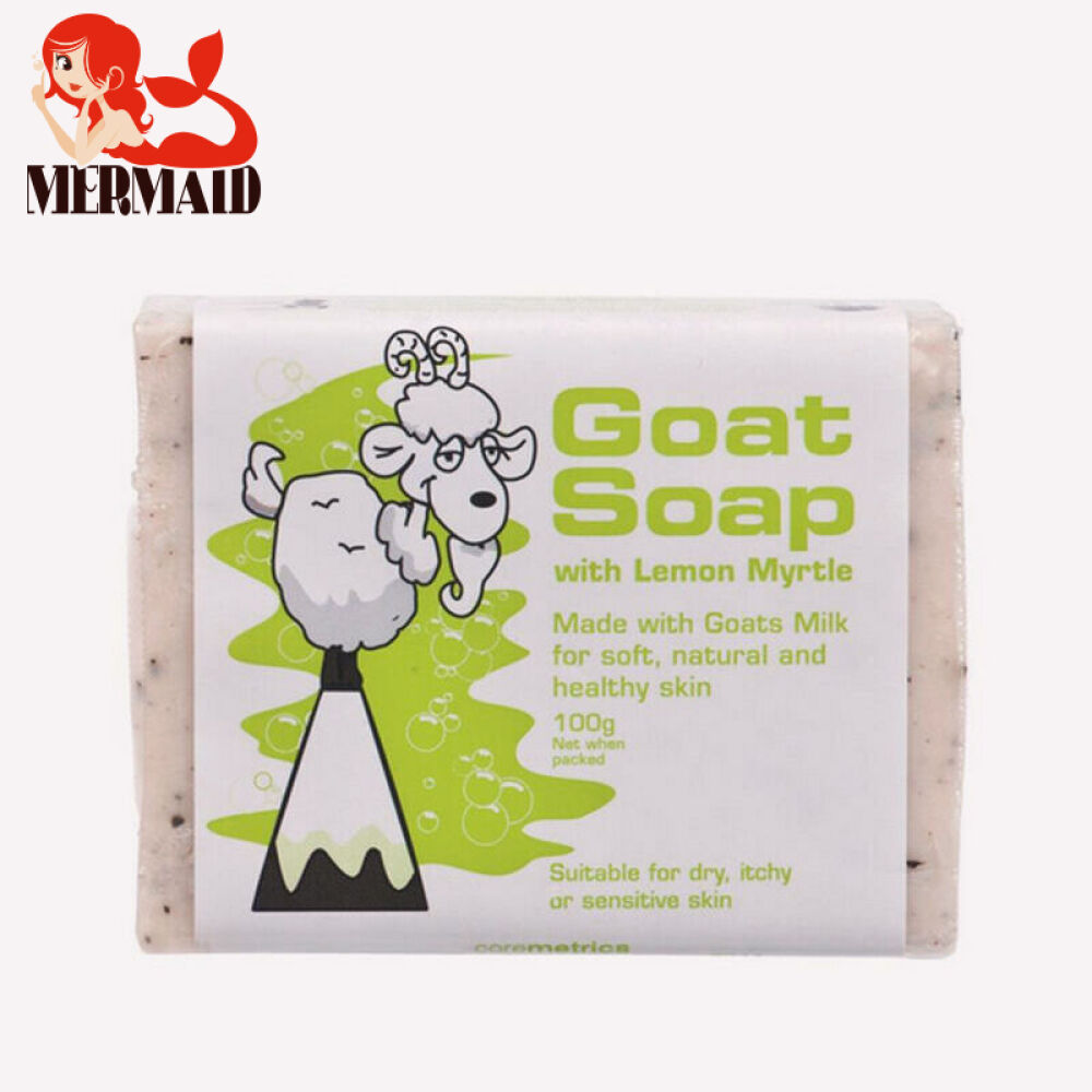 【美人鱼】GoatSoap手工羊奶洁面皂100g原味坚果麦卢卡蜂蜜燕麦椰子味澳洲原装绿色柠檬香桃叶精华六个装