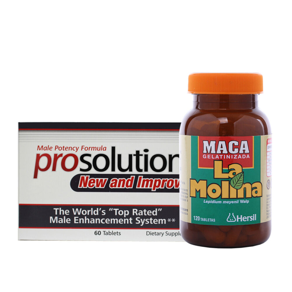 prosolution美国补肾壮阳男用延时持久男性保健品增大增粗(非万艾可伟哥药一粒)1盒prosolution+拉摩力拉玛卡