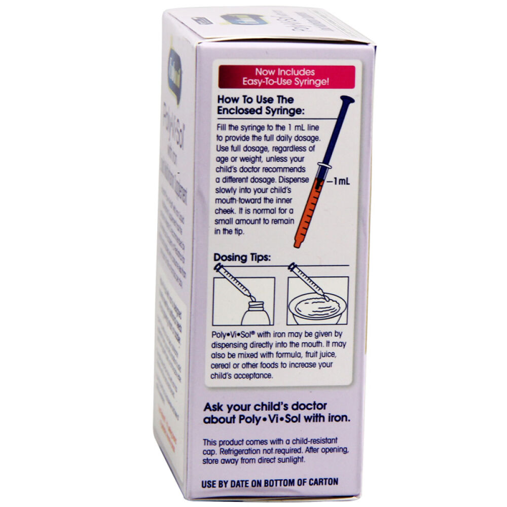 美赞臣美国婴幼儿复合多维生素滴剂50mL含铁