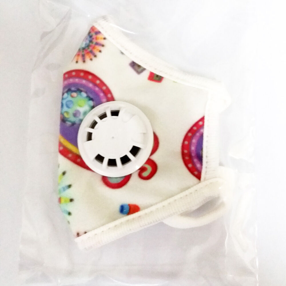 Vogmask防pm2.5带阀活性炭口罩儿童亲子口罩s(11-22kg)白花