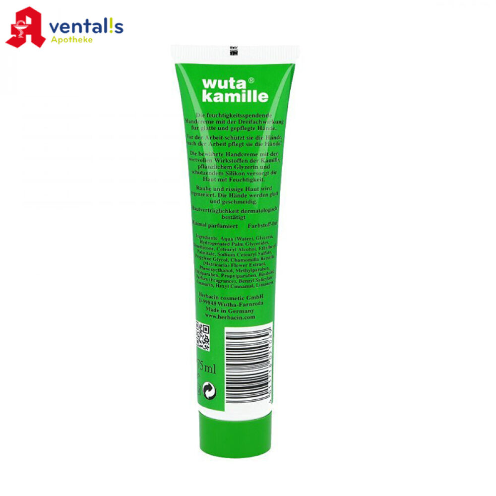 德国原装直邮Herbacin贺本清德国进口小甘菊护手霜保湿滋润经典补水防止干裂75ml单支装