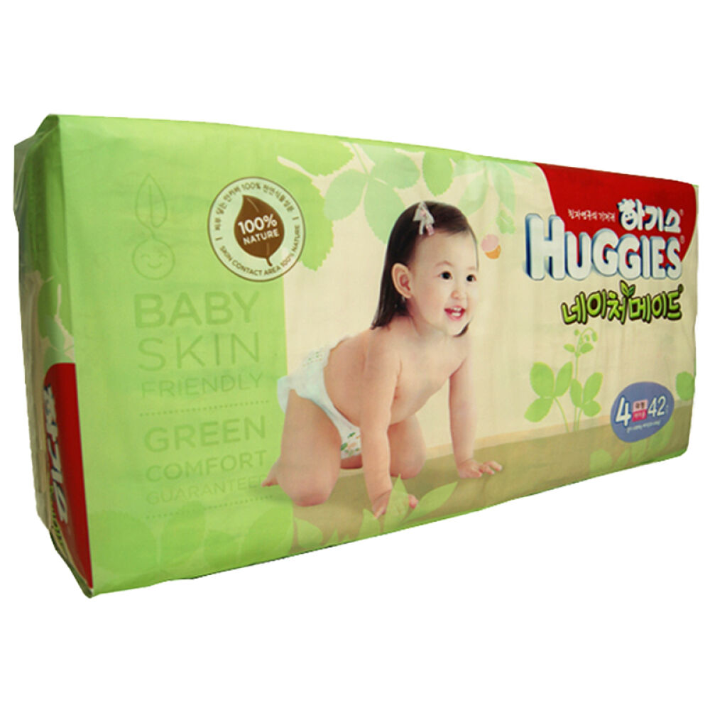 自营韩国好奇（Huggies）纸尿裤亲自然系列（naturemade）4段42片女宝宝10-14kg原装正品
