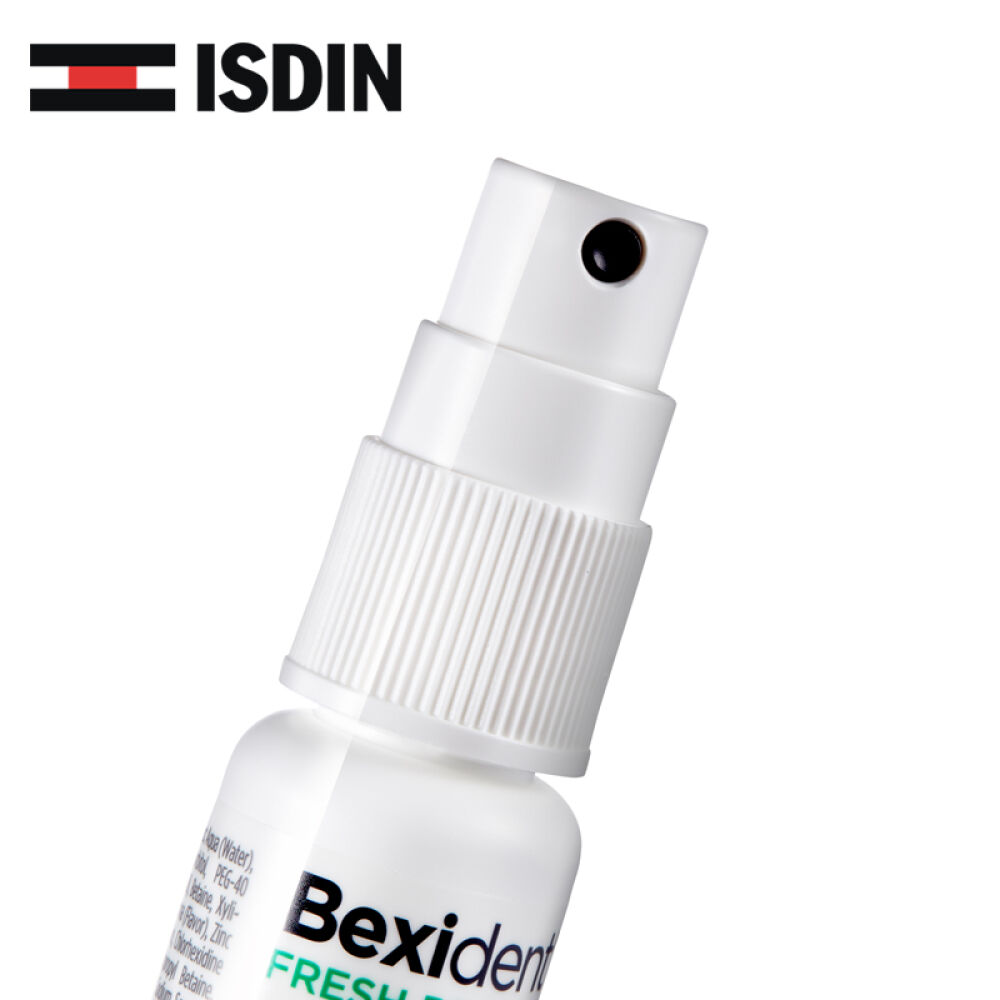 ISDIN怡思丁西班牙原装进口口气清新剂去口气口臭口腔异味漱口水口腔喷雾贝喜口气清新喷雾15ml