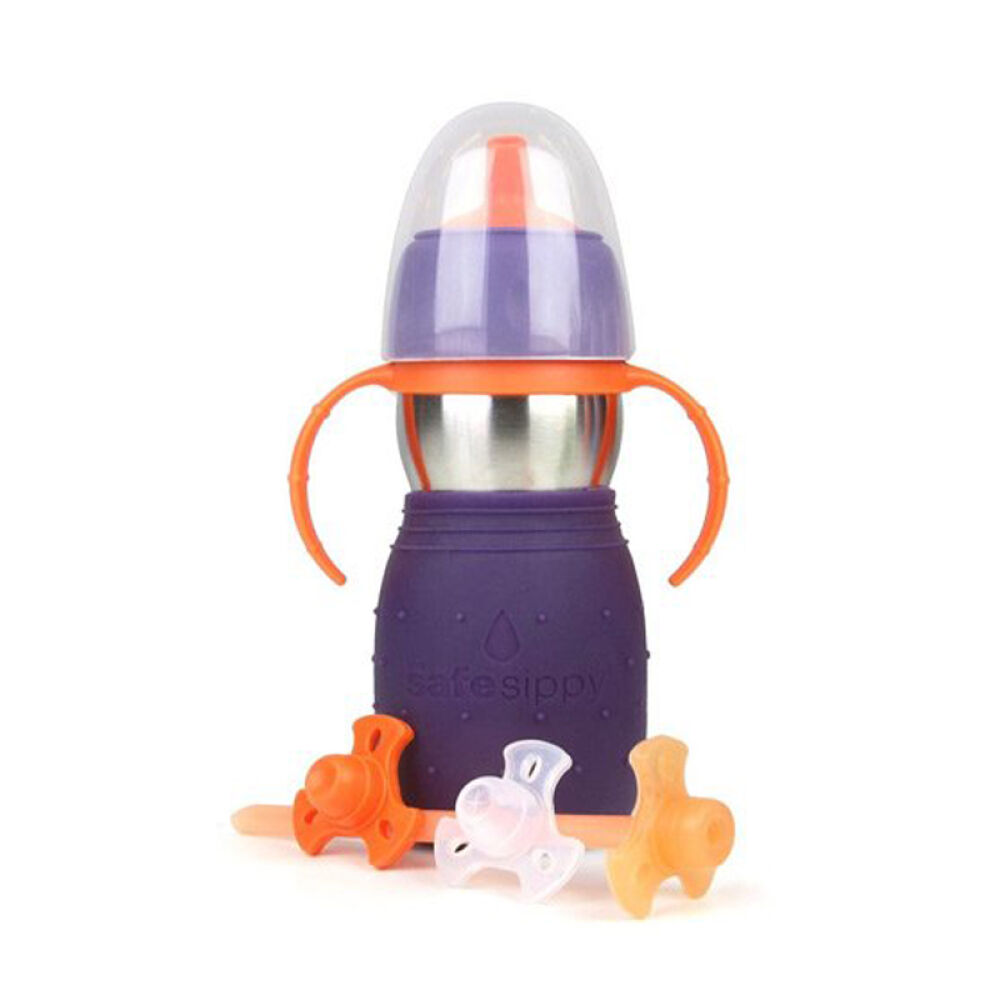 【全球购】美国安思培第二代儿童水杯不锈钢学饮杯/婴儿吸管杯宝宝隔热水杯绿色330ml