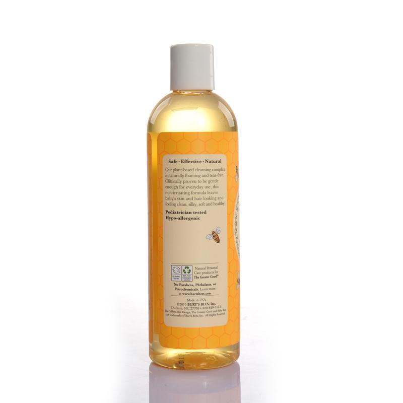 Burt'sBees美国小蜜蜂无泪配方2合1婴儿童洗发水沐浴露乳液350ml