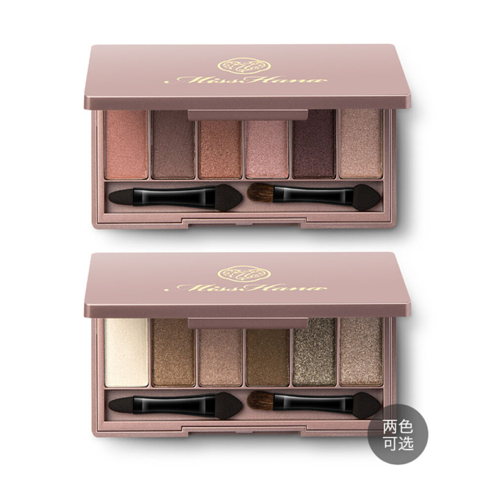 【香港直邮】Misshana花娜小姐绝色名伶六色眼影盘18g珠光眼影甜美/烟熏妆GR01自信时刻