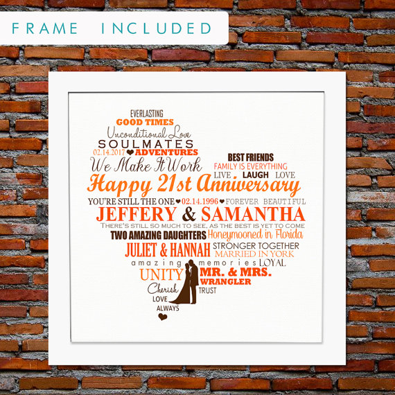 21yearsofmarriage,21stweddinganniversary,anniversarygiftforher