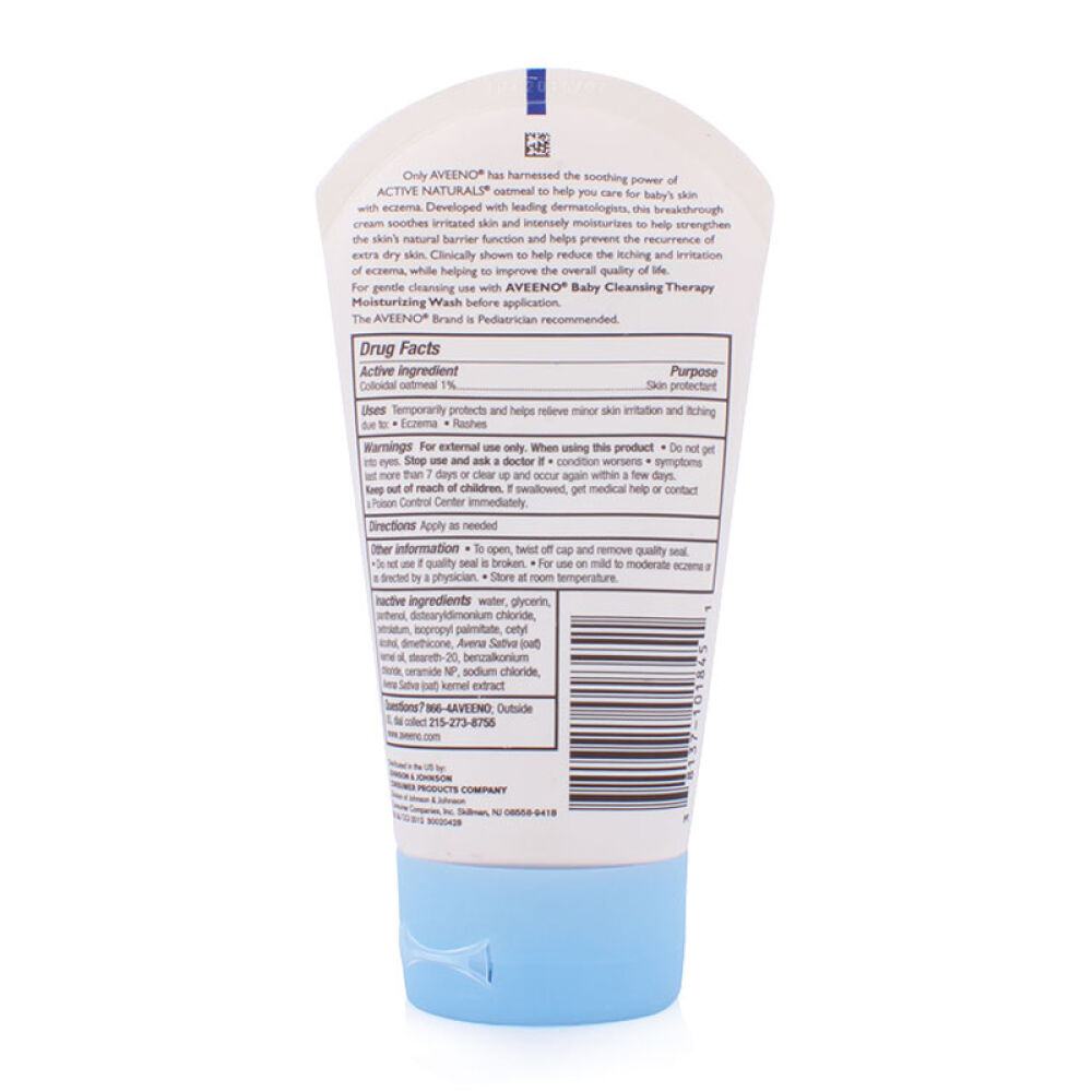 艾维诺AveenoBaby燕麦润肤乳湿疹面霜可选婴儿宝宝保湿润肤舒缓滋润身体乳燕麦加强版湿疹乳140g