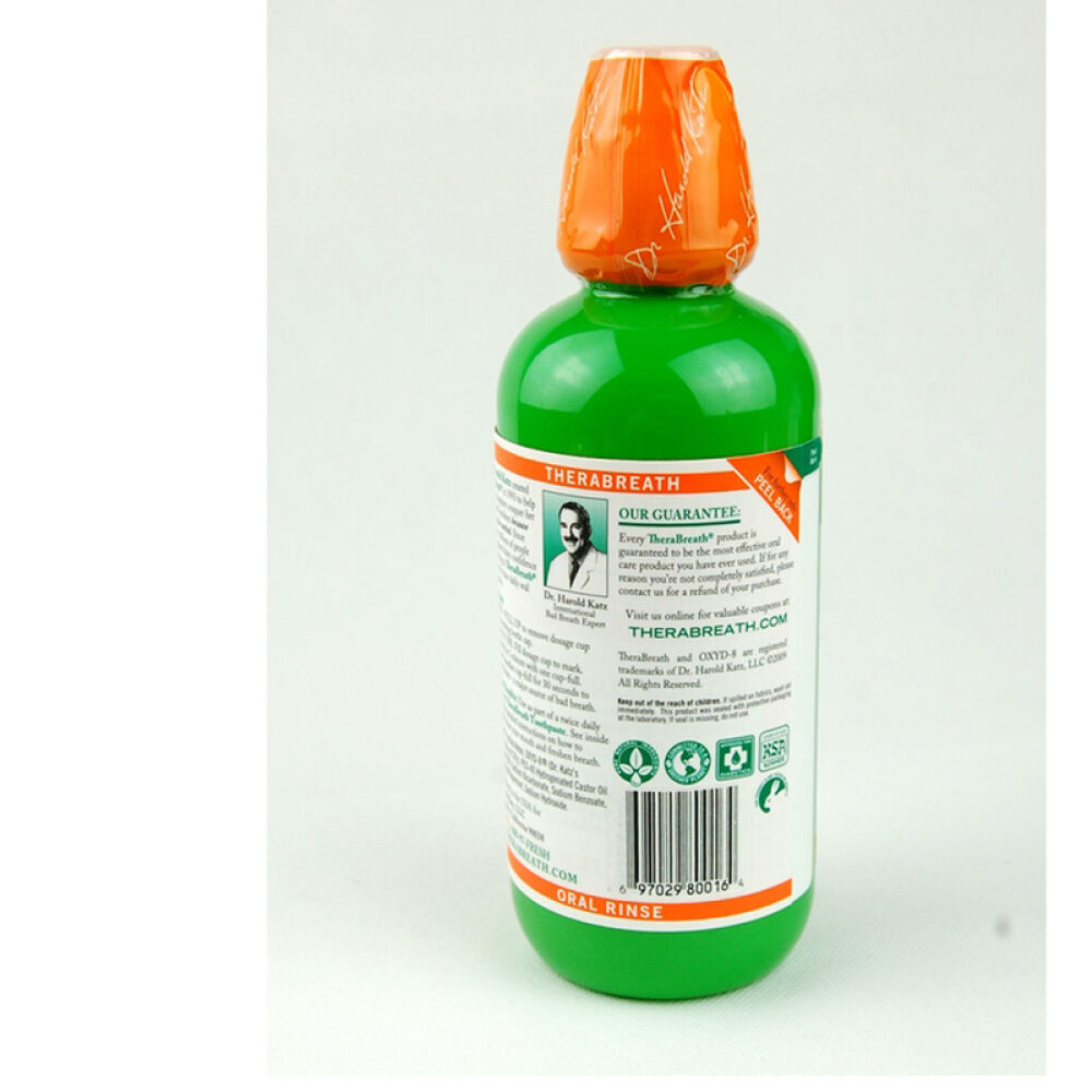 全球购美国Therabreath漱口水去除口臭牙周炎473ml
