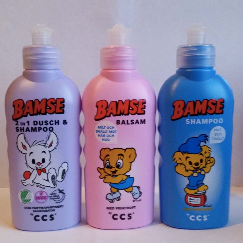 BAMSE【全球购】瑞典儿童洗发护发沐浴系列婴幼儿水沐浴露护发素200ml宝宝洗浴婴幼儿童洗发水