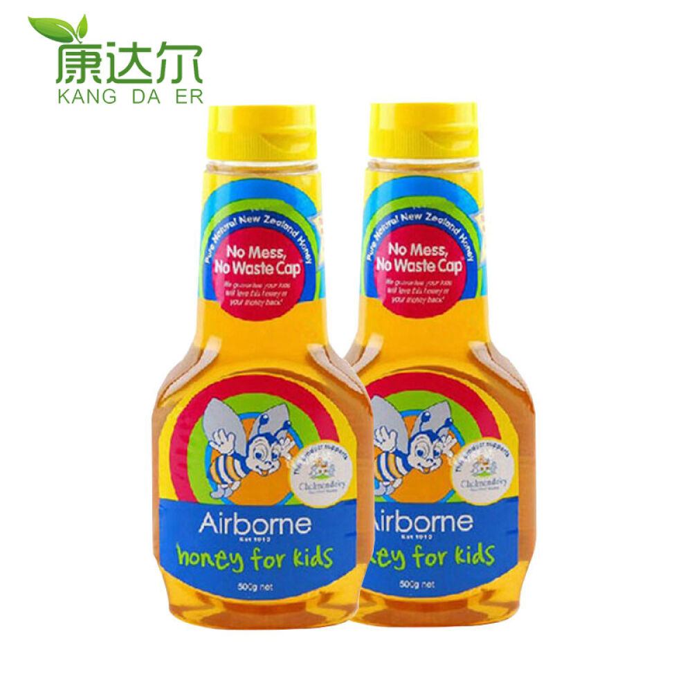 【全球购】澳洲进口Airborne儿童蜂蜜500g润肠去火新西兰直邮2瓶装