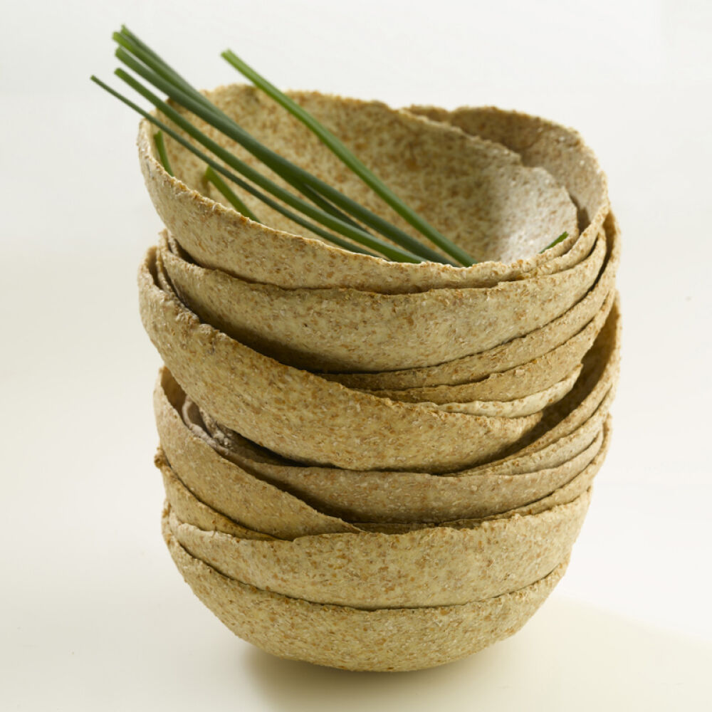 南非进口可以吃的碗谷物压缩可食餐具户外运动环保补能量创意绝配8个/盒1盒装