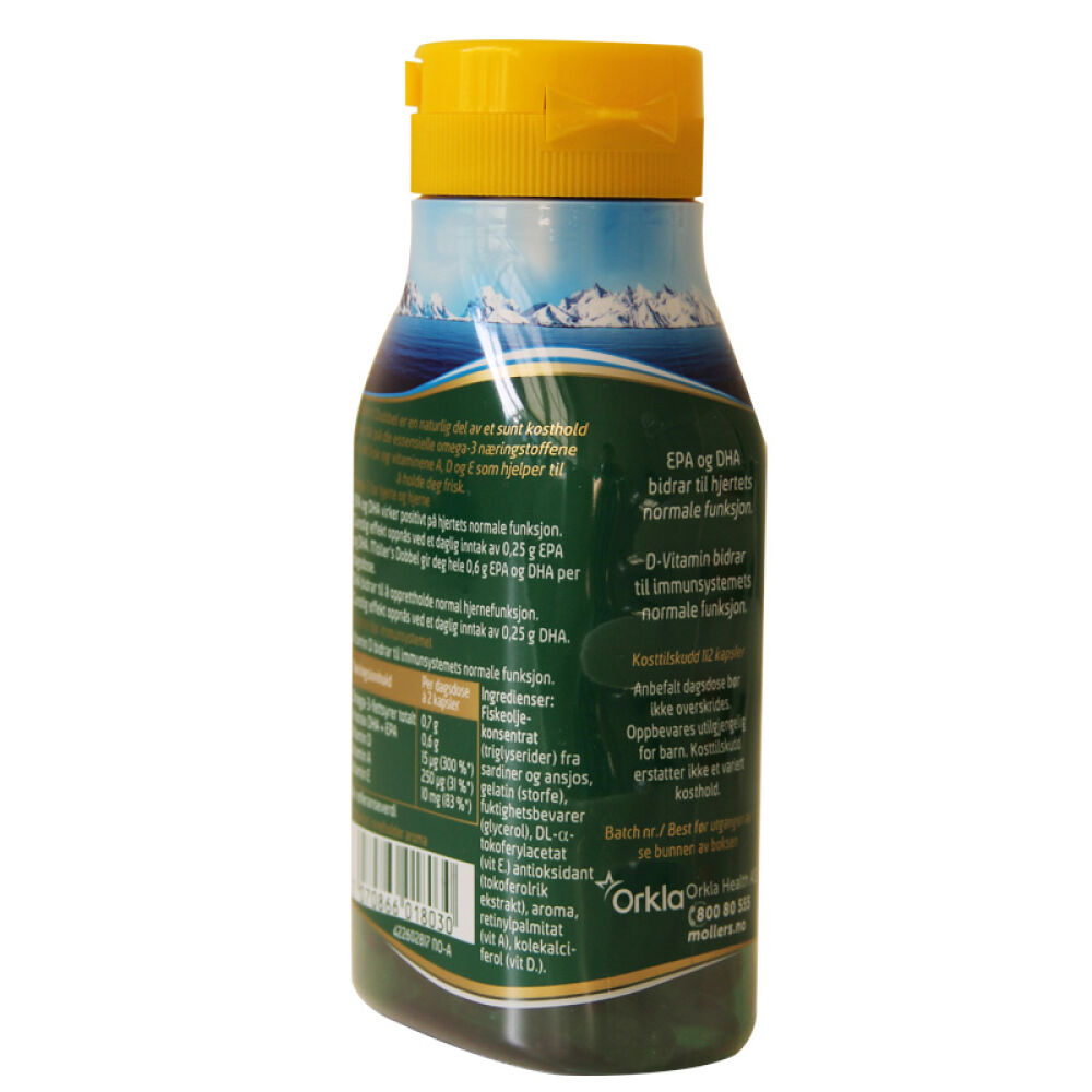 挪威Mollers正品深海鱼油胶囊调节三高软化血管降低血脂心血管健康送父母