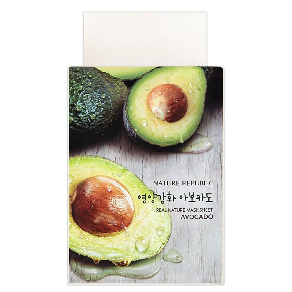 自然乐园（NATUREREPUBLIC）精粹自然清新保湿补水清爽面膜贴10片/袋鳄梨