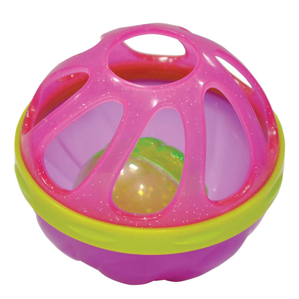 美国Munchkin麦肯齐摇铃洗澡球紫+玫红