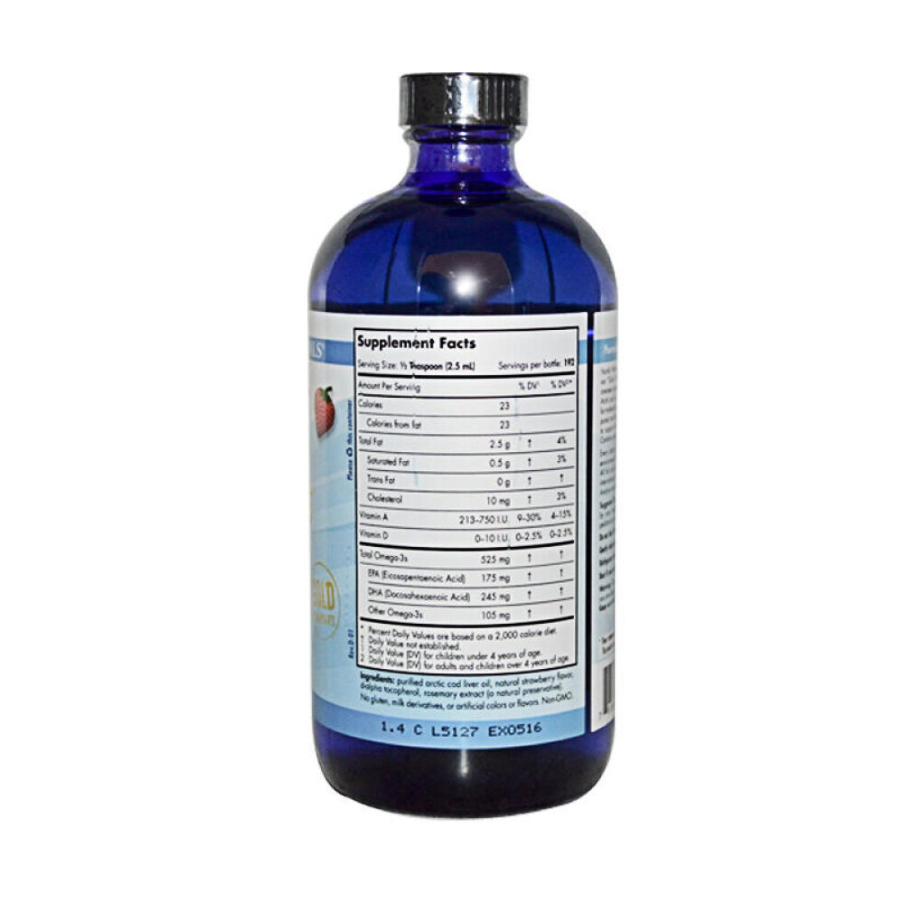 美国NordicNaturals挪威小鱼鳕鱼油DHA鳕鱼油473ml