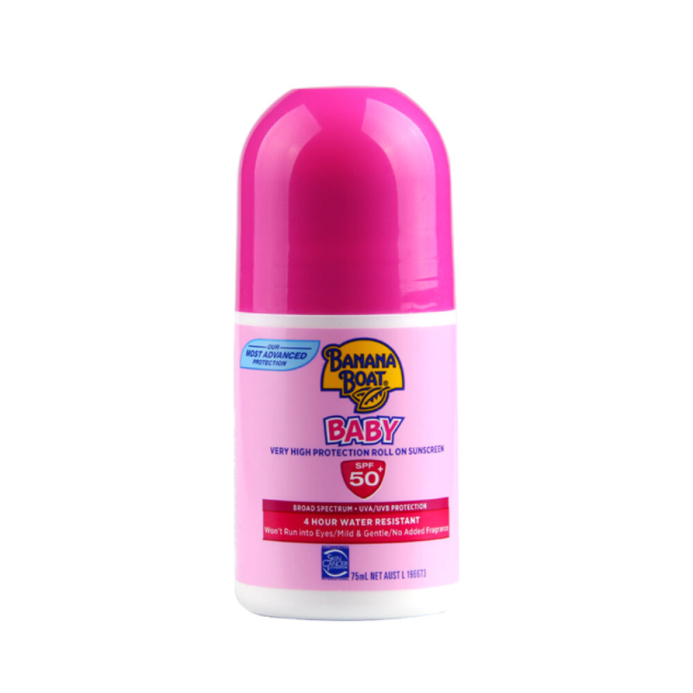【包税】澳洲直邮BananaBoat香蕉船spf50+婴幼儿童宝宝滚珠防晒霜75粉色0-3岁宝宝
