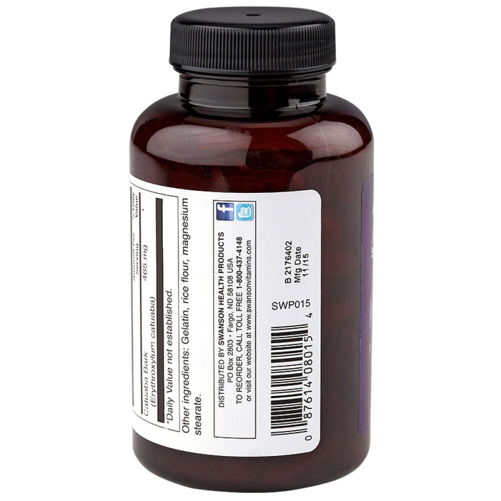 Swanson斯旺森卡图巴男性保健品精华胶囊120粒非万艾可伟哥补肾壮阳肝肾养护