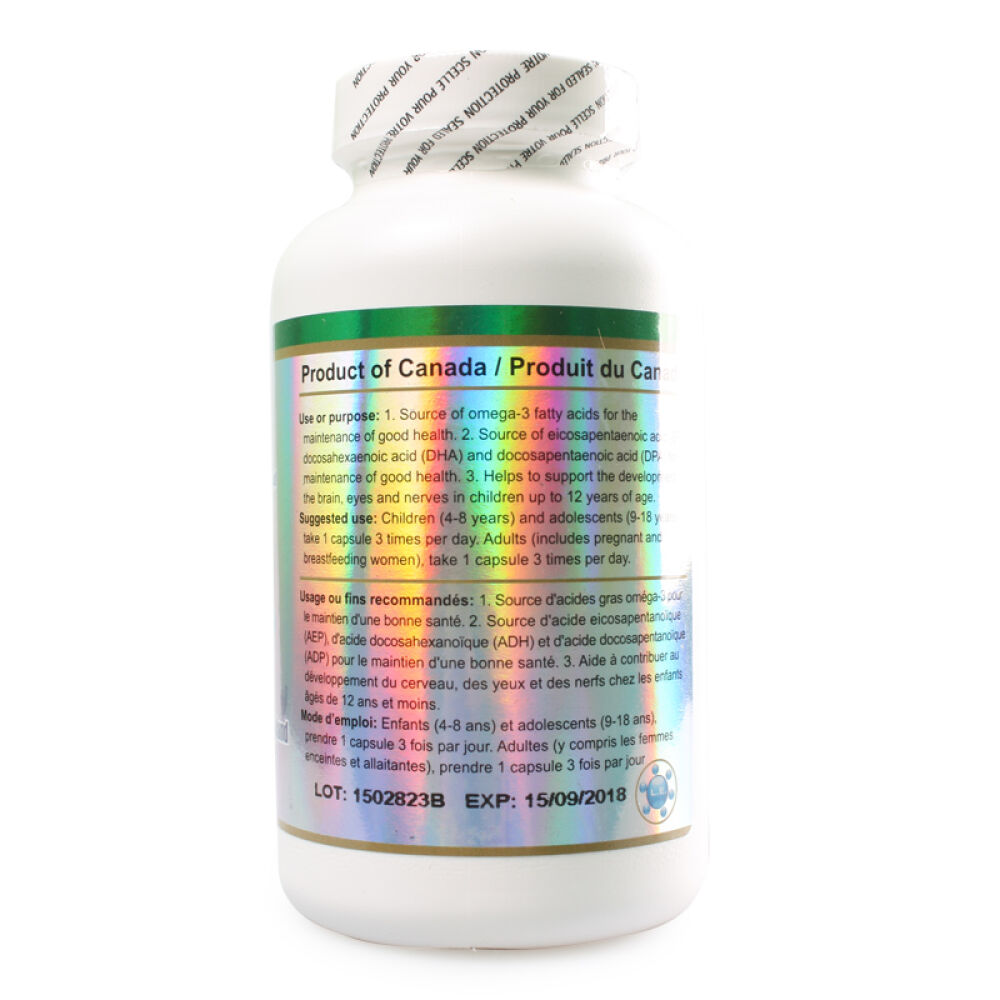 【全球购】BEC加拿大海豹油软胶囊调节三高提高免疫海豹油500mg*300粒