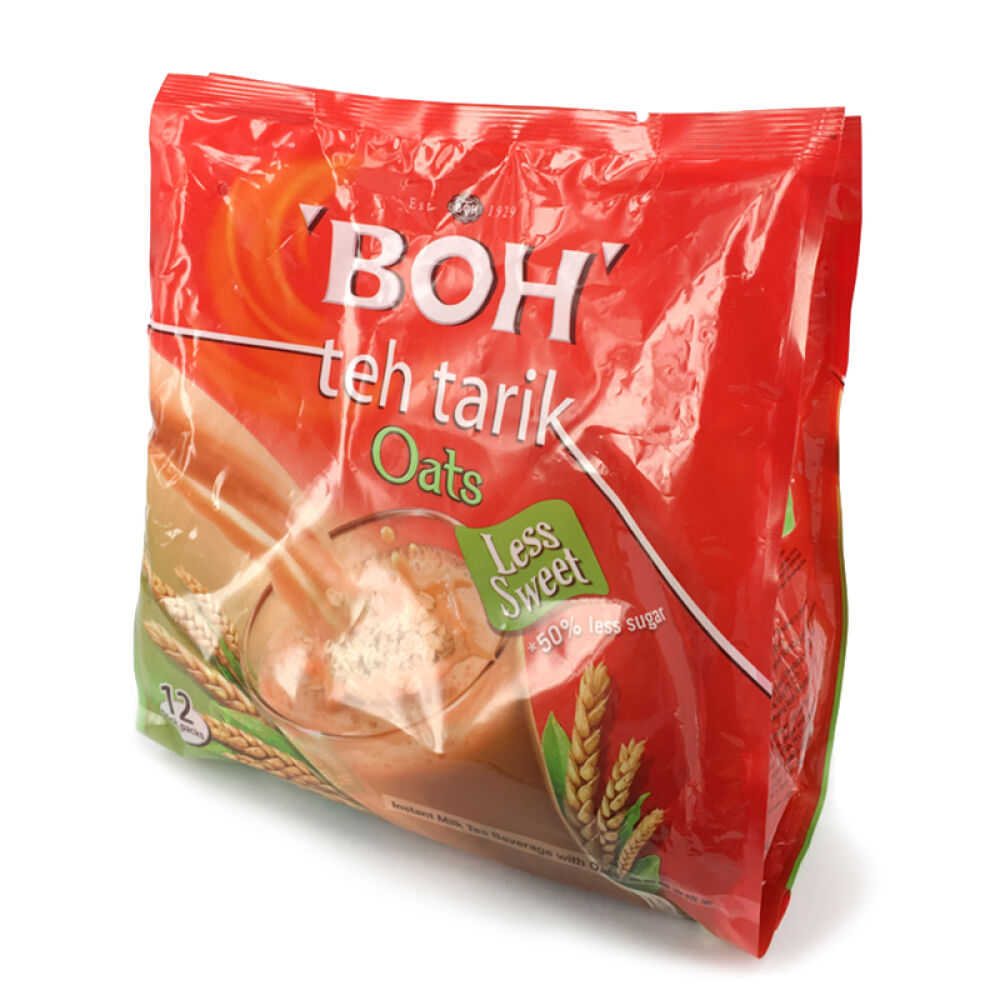 马来西亚进口BOH宝乐低糖燕麦即溶拉茶（312gx2袋）