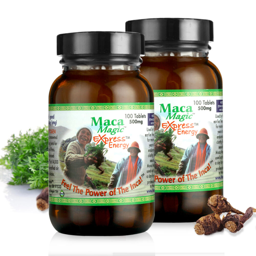 玛珈魔法MacaMagic玛卡精片100粒秘鲁紫玛卡美国原装进口补肾壮阳性爱延时3瓶300粒