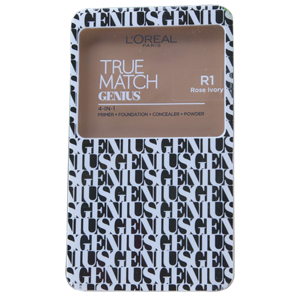 【香港直邮】LOREAL欧莱雅粉底液粉饼绝配无瑕细腻贴合防晒两用粉饼9gR1柔粉色系