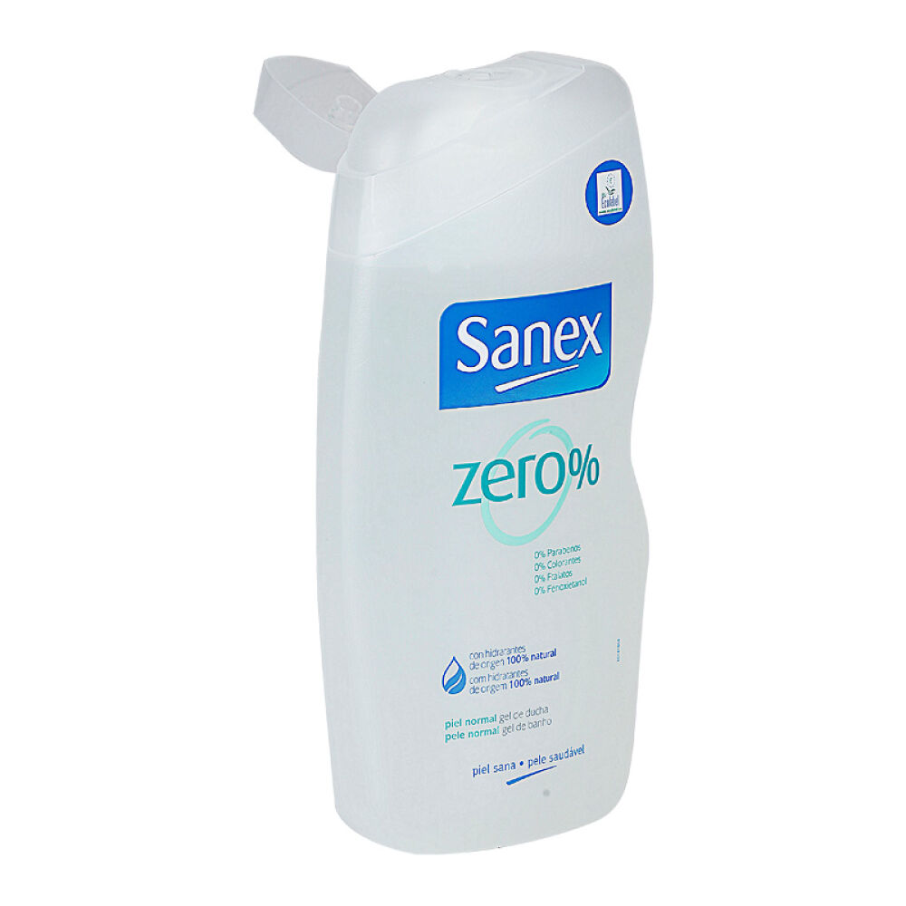 Sanex100%天然零添加无防腐剂香精温和可降解型沐浴露475ml中性肌肤适