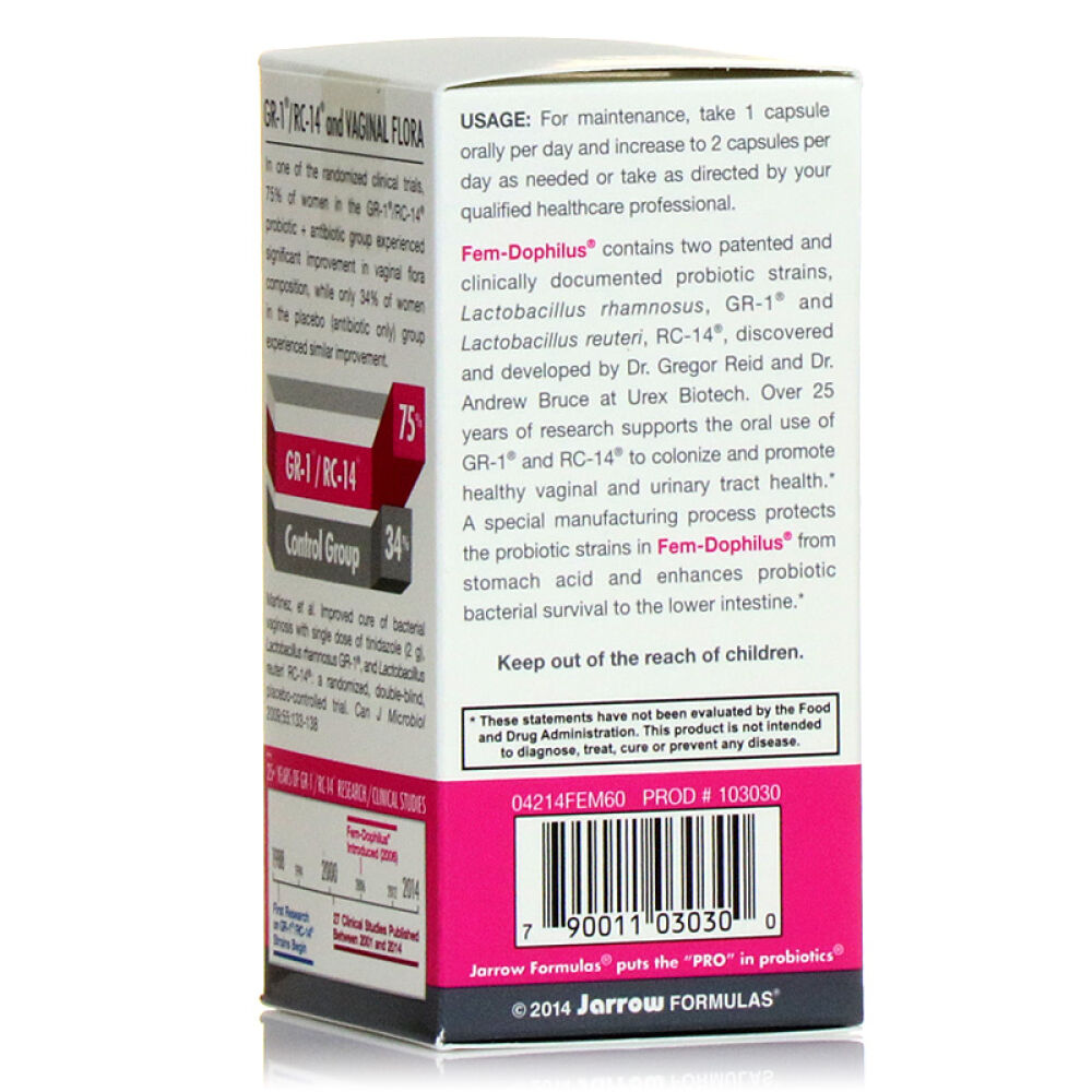 【全球购】美国原装JarrowFormulas女性益生菌胶囊成人60粒