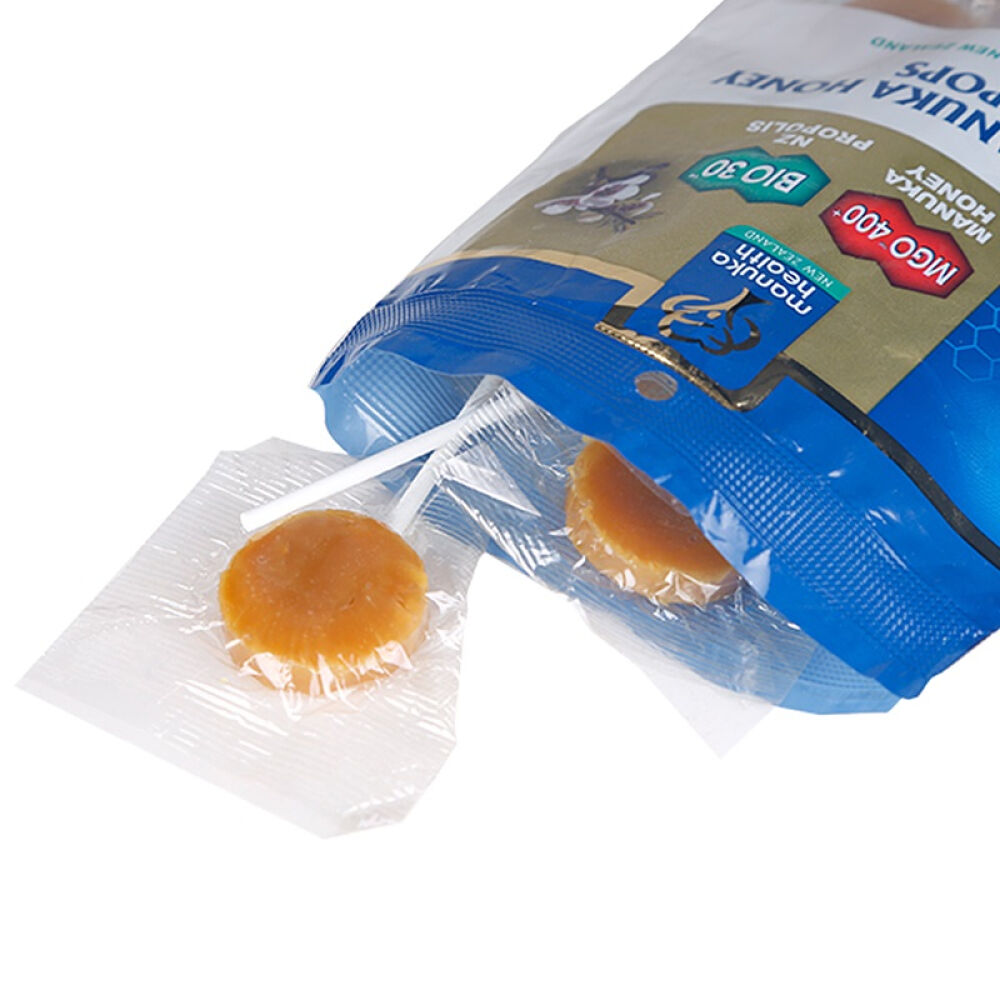 【品外品】Manukahealth蜜纽康新西兰进口麦奴卡蜂蜜棒棒糖100g海外直邮