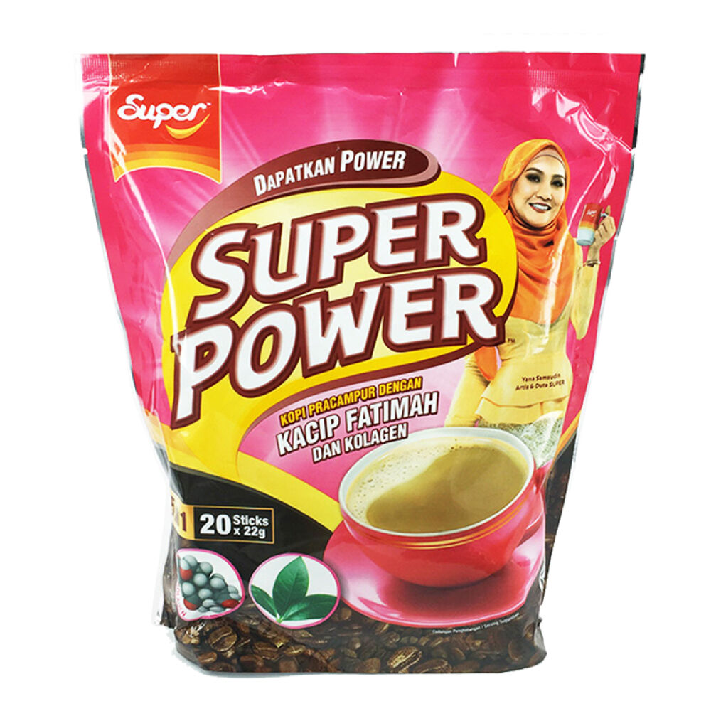 【马来西亚进口】超级力量5合1卡琪花蒂玛胶原蛋白咖啡（440gx3袋）