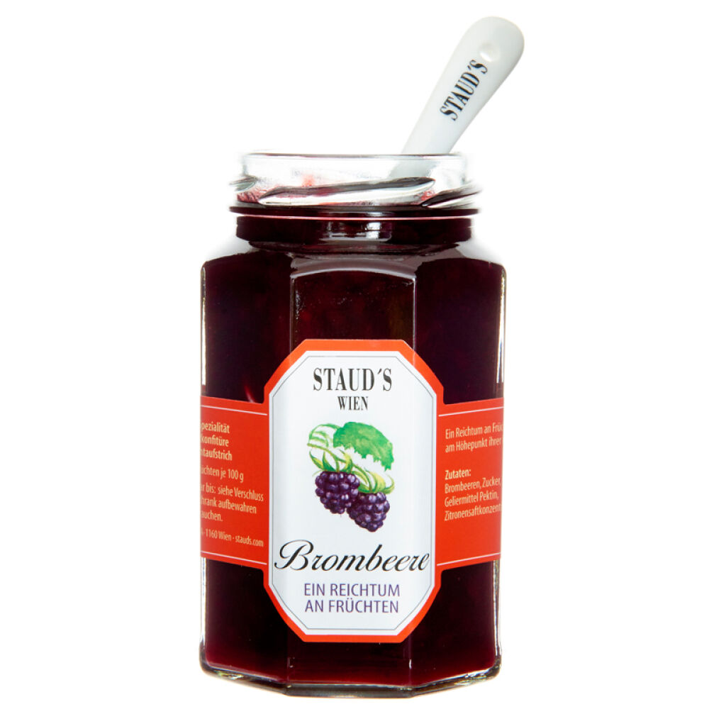 自营奥地利进口果酱施陶尔兹STAUD’S黑莓果酱250g